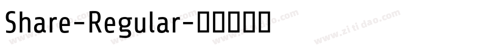 Share-Regular字体转换