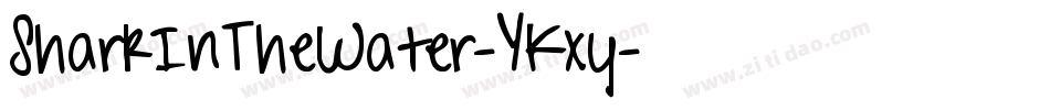 SharkInTheWater-YKxy字体转换 SharkInTheWater-YKxy字体转换