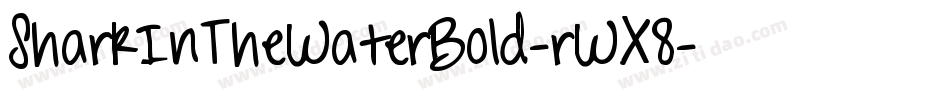 SharkInTheWaterBold-rWX8字体转换