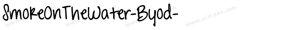 SmokeOnTheWater-Byod字体转换