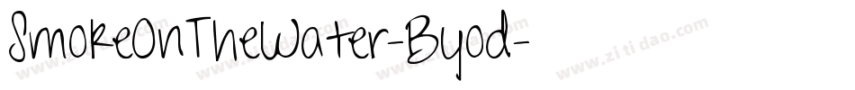 SmokeOnTheWater-Byod字体转换