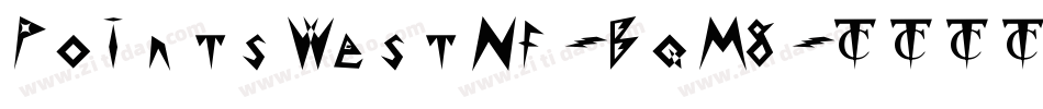 PointsWestNf-BqM8字体转换