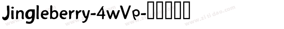 Jingleberry-4wVp字体转换