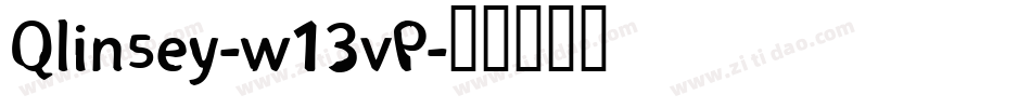 Qlinsey-w13vP字体转换