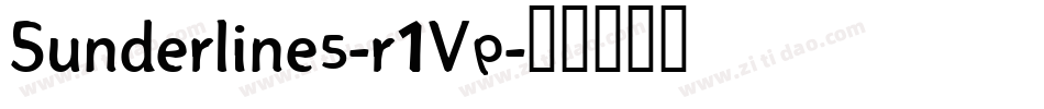 Sunderlines-r1Vp字体转换