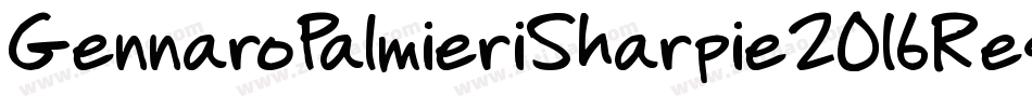 GennaroPalmieriSharpie2016Regular-BAJn字体转换
