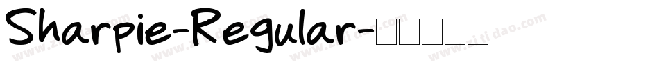 Sharpie-Regular字体转换