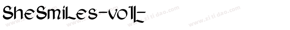 SheSmiles-vo1L字体转换