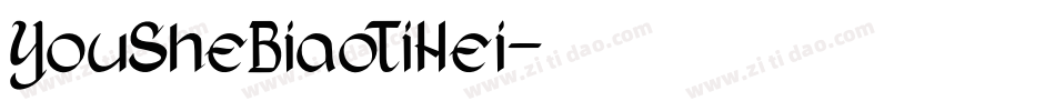 YouSheBiaoTiHei字体转换