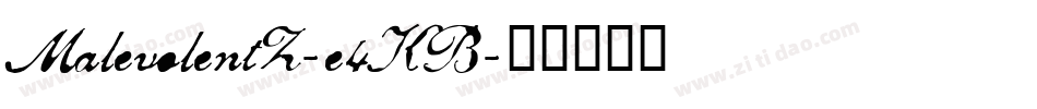 MalevolentZ-e4KB字体转换