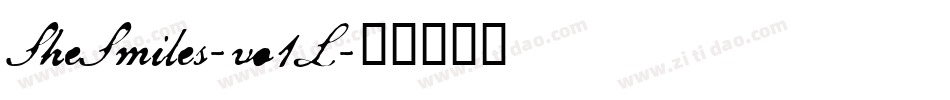 SheSmiles-vo1L字体转换
