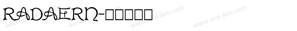 RADAERN字体转换