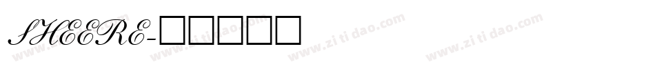 SHEERE字体转换