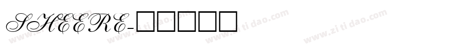 SHEERE字体转换