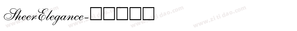 SheerElegance字体转换