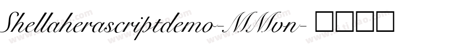 Shellaherascriptdemo-MMvn字体转换