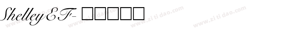 ShelleyEF字体转换