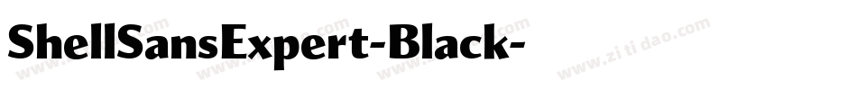 ShellSansExpert-Black字体转换