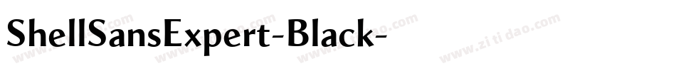 ShellSansExpert-Black字体转换