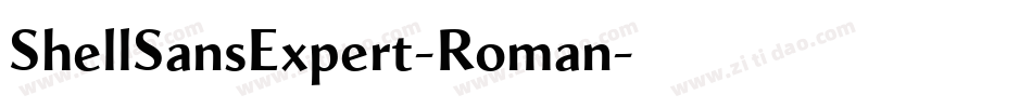 ShellSansExpert-Roman字体转换
