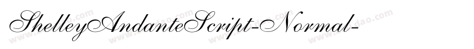 ShelleyAndanteScript-Normal字体转换