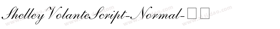 ShelleyVolanteScript-Normal字体转换