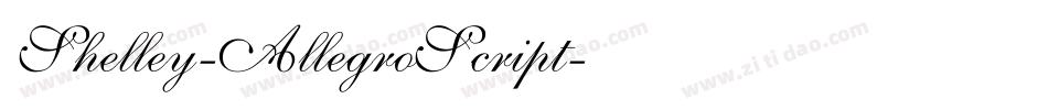 Shelley-AllegroScript字体转换
