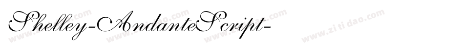 Shelley-AndanteScript字体转换