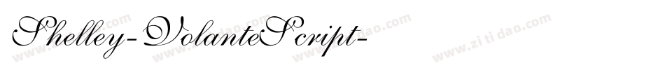 Shelley-VolanteScript字体转换