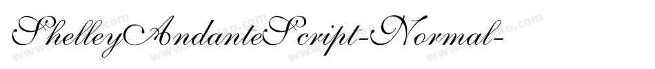 ShelleyAndanteScript-Normal字体转换
