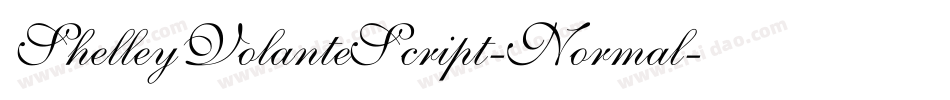 ShelleyVolanteScript-Normal字体转换