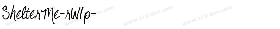 ShelterMe-rW1p字体转换