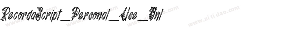RecordaScript_Personal_Use_Only字体转换