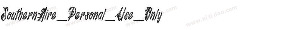 SouthernAire_Personal_Use_Only字体转换