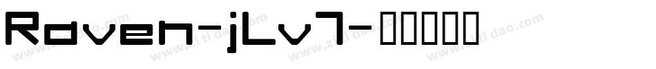 Raven-jLv7字体转换