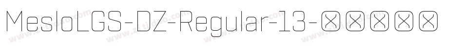 MesloLGS-DZ-Regular-13字体转换