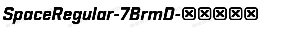 SpaceRegular-7BrmD字体转换