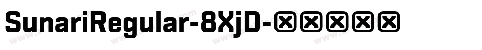 SunariRegular-8XjD字体转换