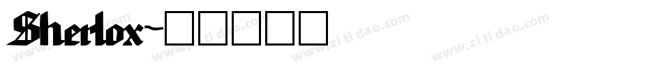 Sherlox字体转换