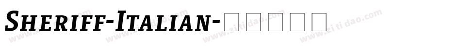 Sheriff-Italian字体转换