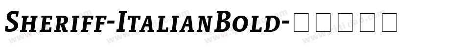 Sheriff-ItalianBold字体转换