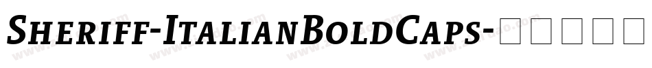 Sheriff-ItalianBoldCaps字体转换