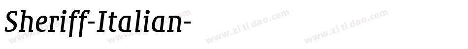 Sheriff-Italian字体转换