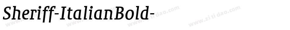 Sheriff-ItalianBold字体转换