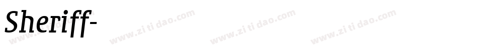Sheriff字体转换