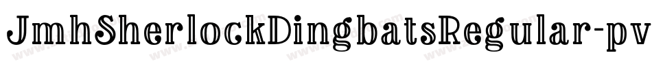 JmhSherlockDingbatsRegular-pv4y字体转换