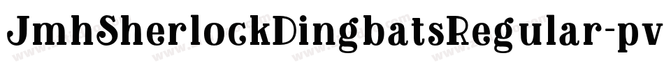 JmhSherlockDingbatsRegular-pv4y字体转换