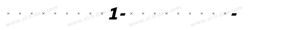 TriniteNo1-ItalicTab字体转换