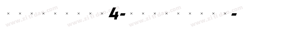 TriniteNo4-ItalicTab字体转换