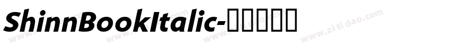 ShinnBookItalic字体转换